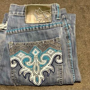 Authentic Southpole Vintage Jeans With Exposed Blue Stitching *RARE!!*